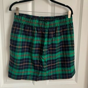 Plaid J. Crew Factory Mini Skirt Size 10
